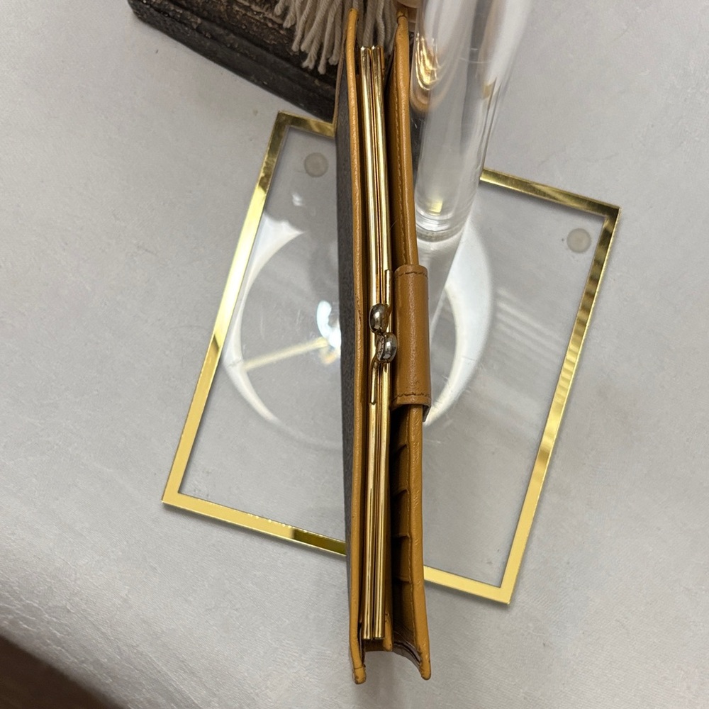 Celine Brown and Tan Monogram Wallet - Picture 11 of 12